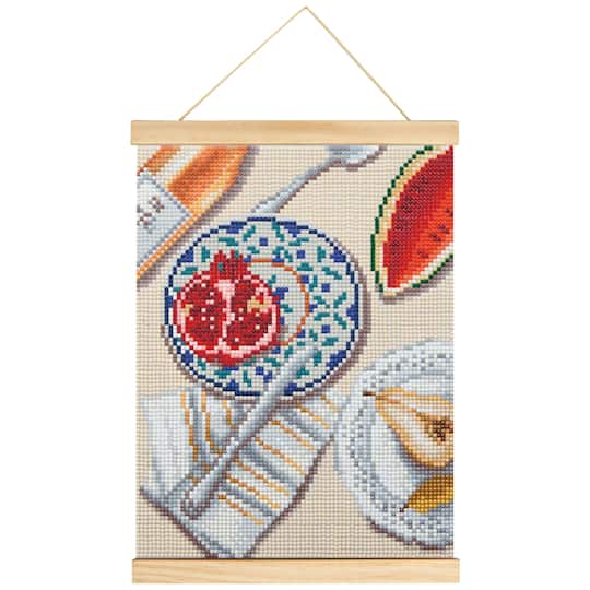 8.5" x 11" Still Life Table Diamond Art Kit with Wooden Frame by Make Market®